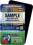 Magnetic Business Card Real Estate Football Schedules  |Realtor Tools